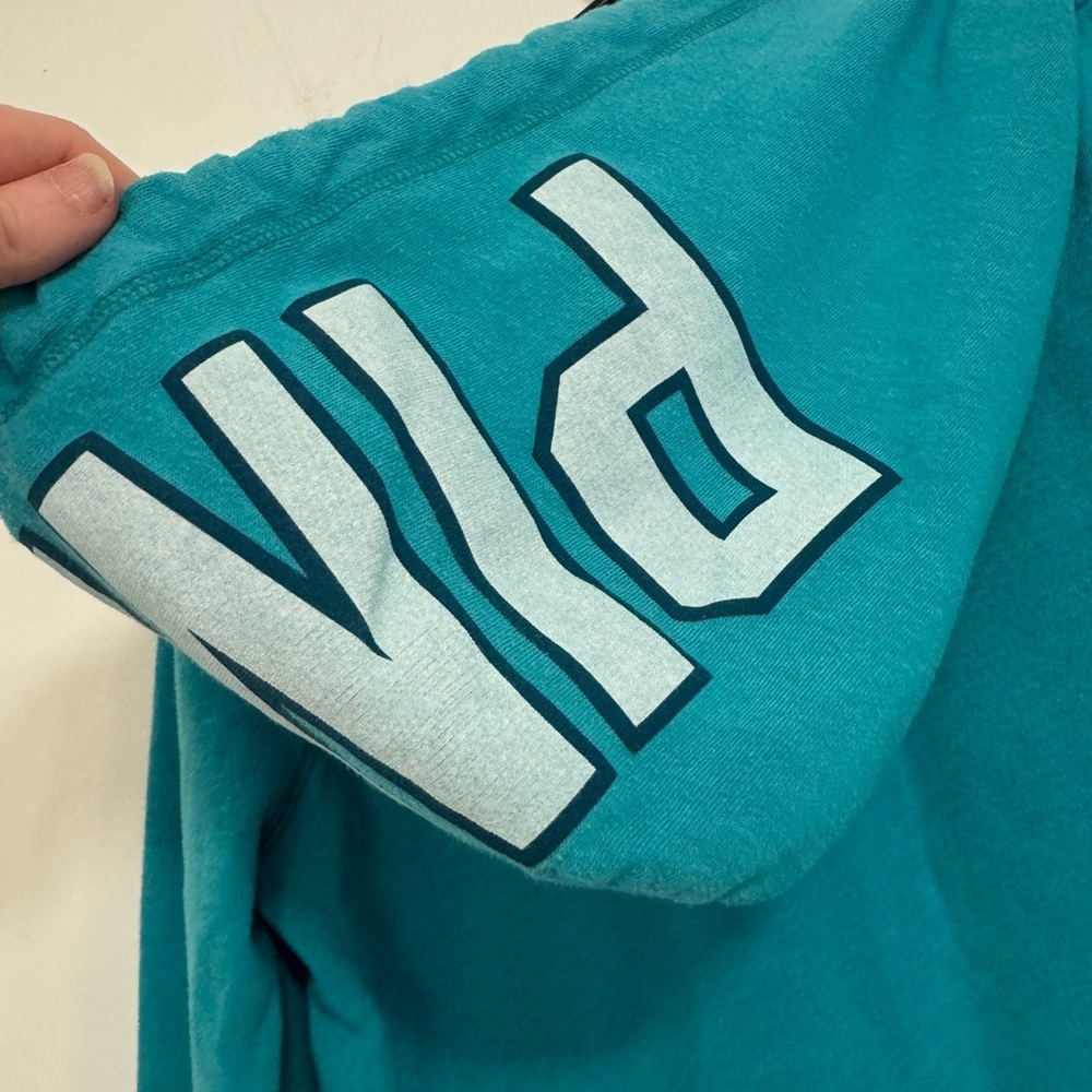 PINK Victoria's Secret Turquoise Hoodie - Picture 4 of 5